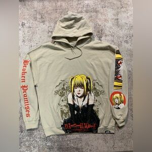 Broken Promises Death Note Misa Sand Pullover Hoodie Sweatshirt Large NEW ANIME